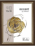 Ascott 13x18 brun foncé/or