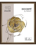 Ascott 24x30 brun foncé/or