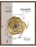 Ascott 40x50 brun foncé/or