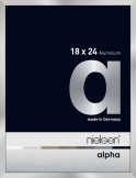 Alpha 18x24 argent poli