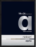 Alpha 18x24 noir anodisé mat