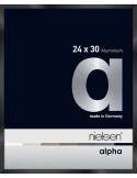 Alpha 24x30 noir anodisé