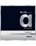 Alpha 30x30 argent poli