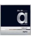 Alpha 30x30 argent mat