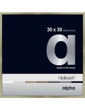 Alpha 30x30 acier brossé