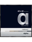 Alpha 40x40 noir anodisé
