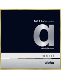 Alpha 40x40 or brossé