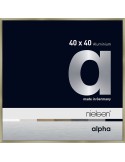 Alpha 40x40 acier brossé