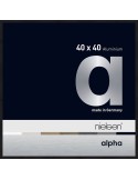 Alpha 40x40 noir anodisé mat