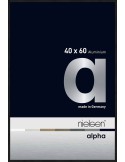 Alpha 40x60 noir anodisé mat
