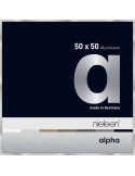 Alpha 50x50 argent poli