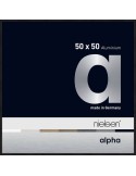 Alpha 50x50 noir anodisé mat