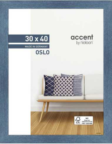 Oslo 30x40 bleu